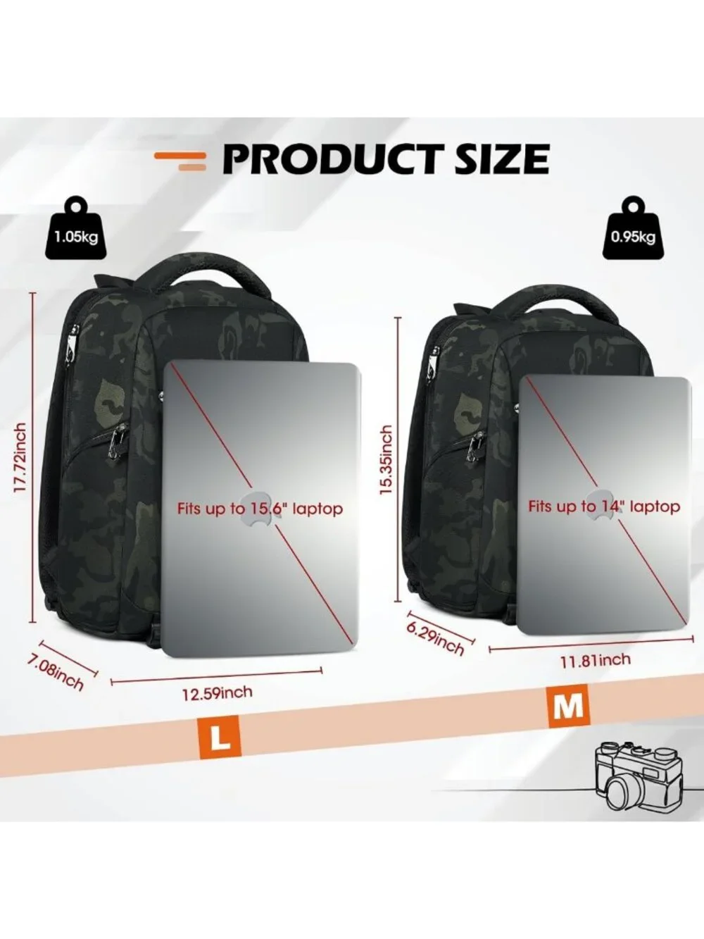 Versatile Camera Backpack for DSLR, SLR & Mirrorless - Professional Photography